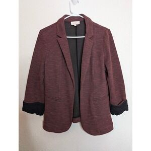 Skies are Blue Soft Maroon Blazer Womens Size Medium Classic Preppy Workwear